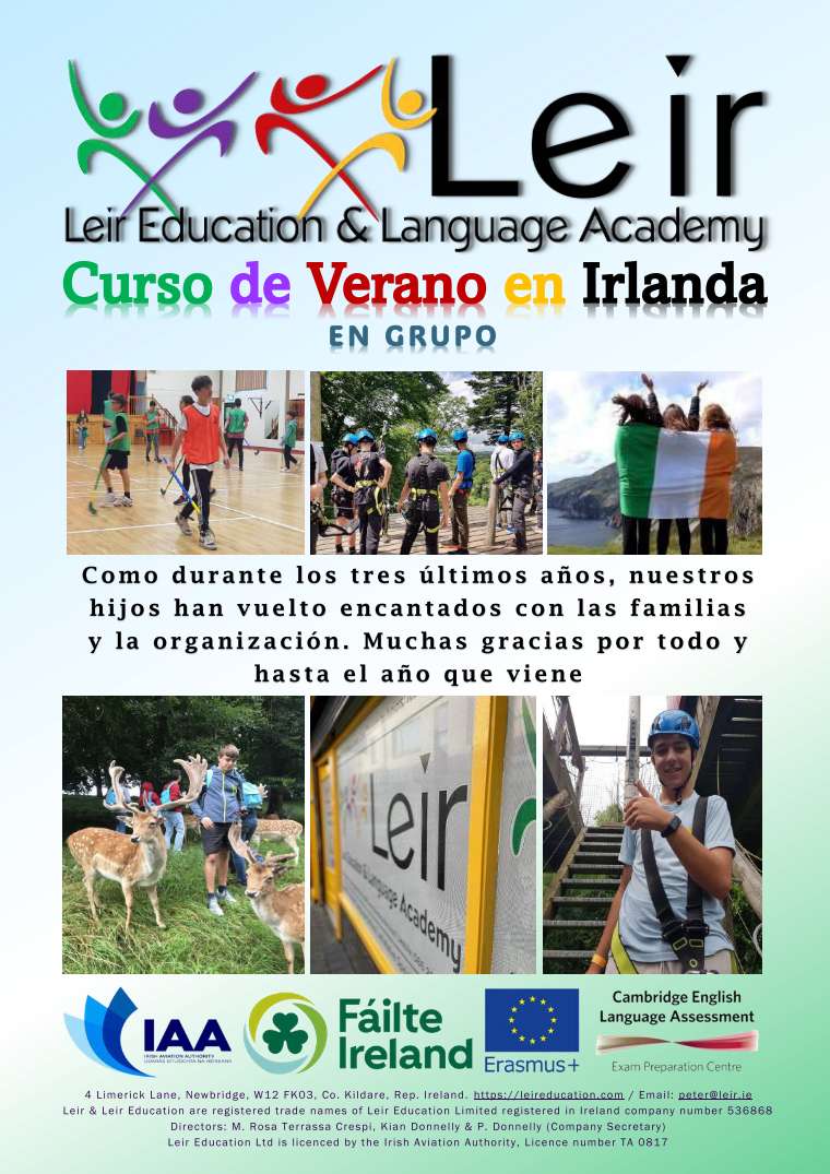 Curso de Verano en Irlanda con Leir Education